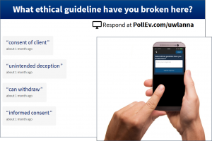 Answering questions with Poll Everywhere
